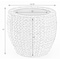Vintiquewise Water Hyacinth Round Floor Planter with Metal Pot, Large QI003547.L - alternate 5